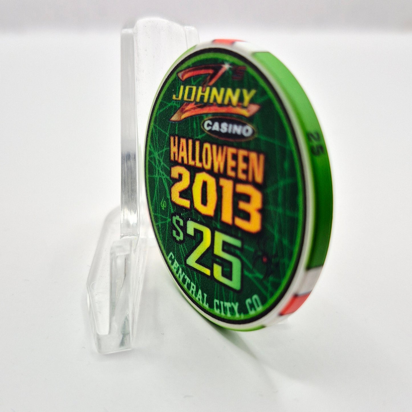 Johnny Z's Casino Central City Colorado 'Halloween 2013' $25 Casino Chip