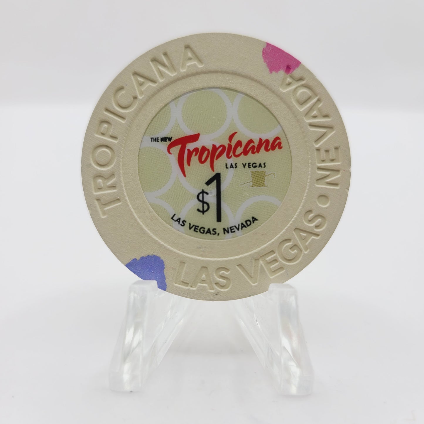 Tropicana Hotel Casino Las Vegas Nevada 2014 $1 Casino Chip D1527
