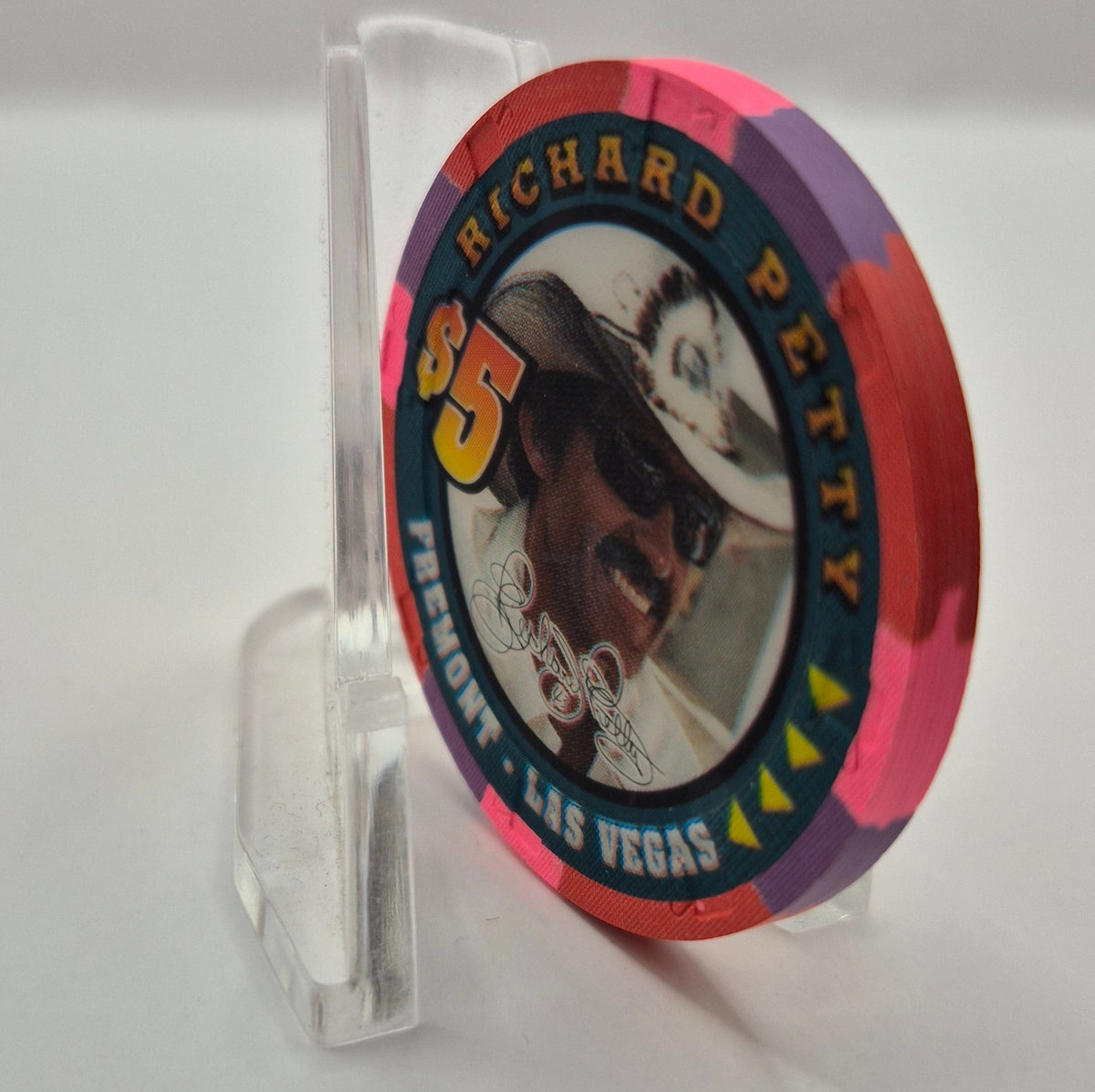 Fremont Hotel Casino Las Vegas Nevada 2000 $5 'Richard Petty' Casino Chip V4276