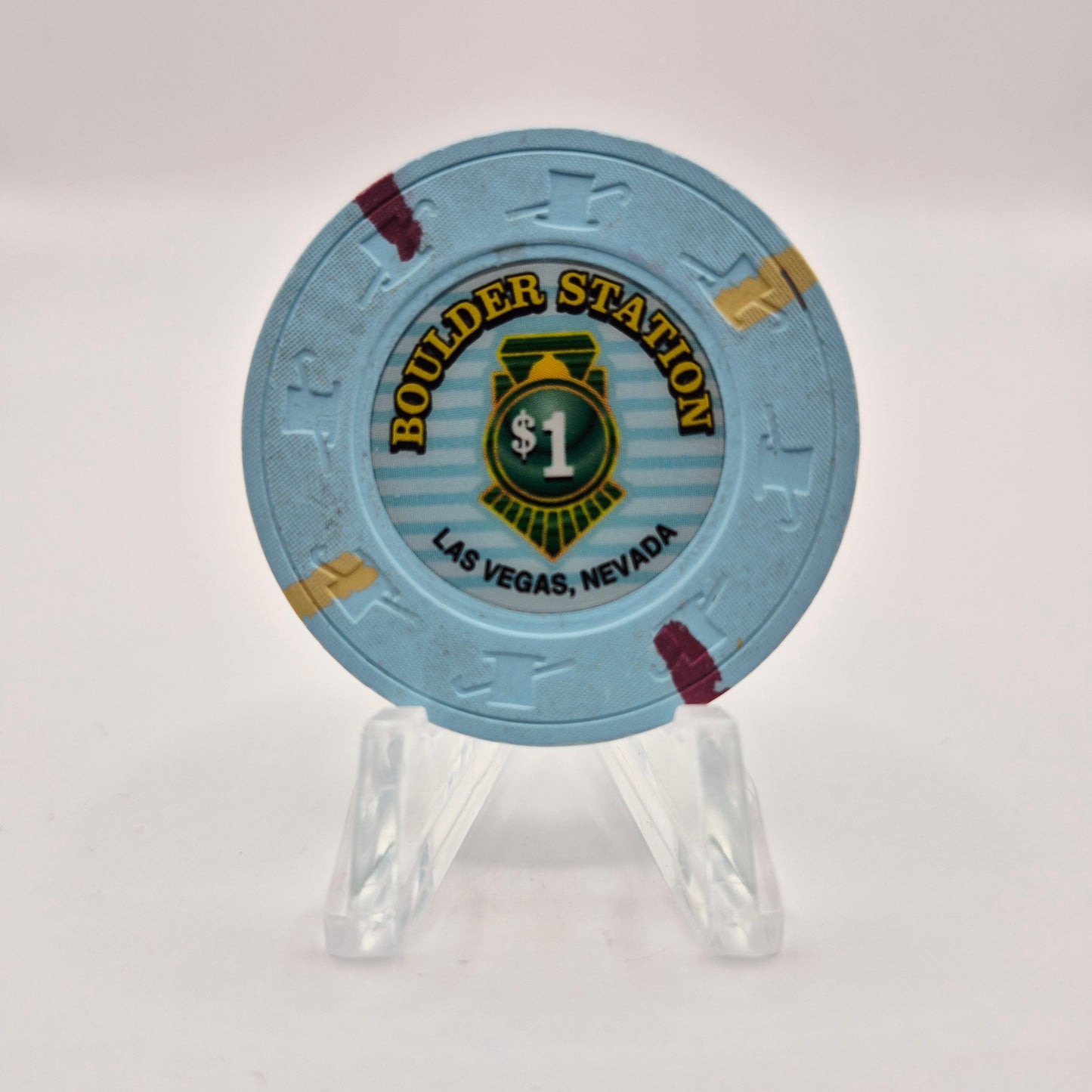 Boulder Station Hotel Casino Las Vegas Nevada 2016 $1 Casino Chip D2329