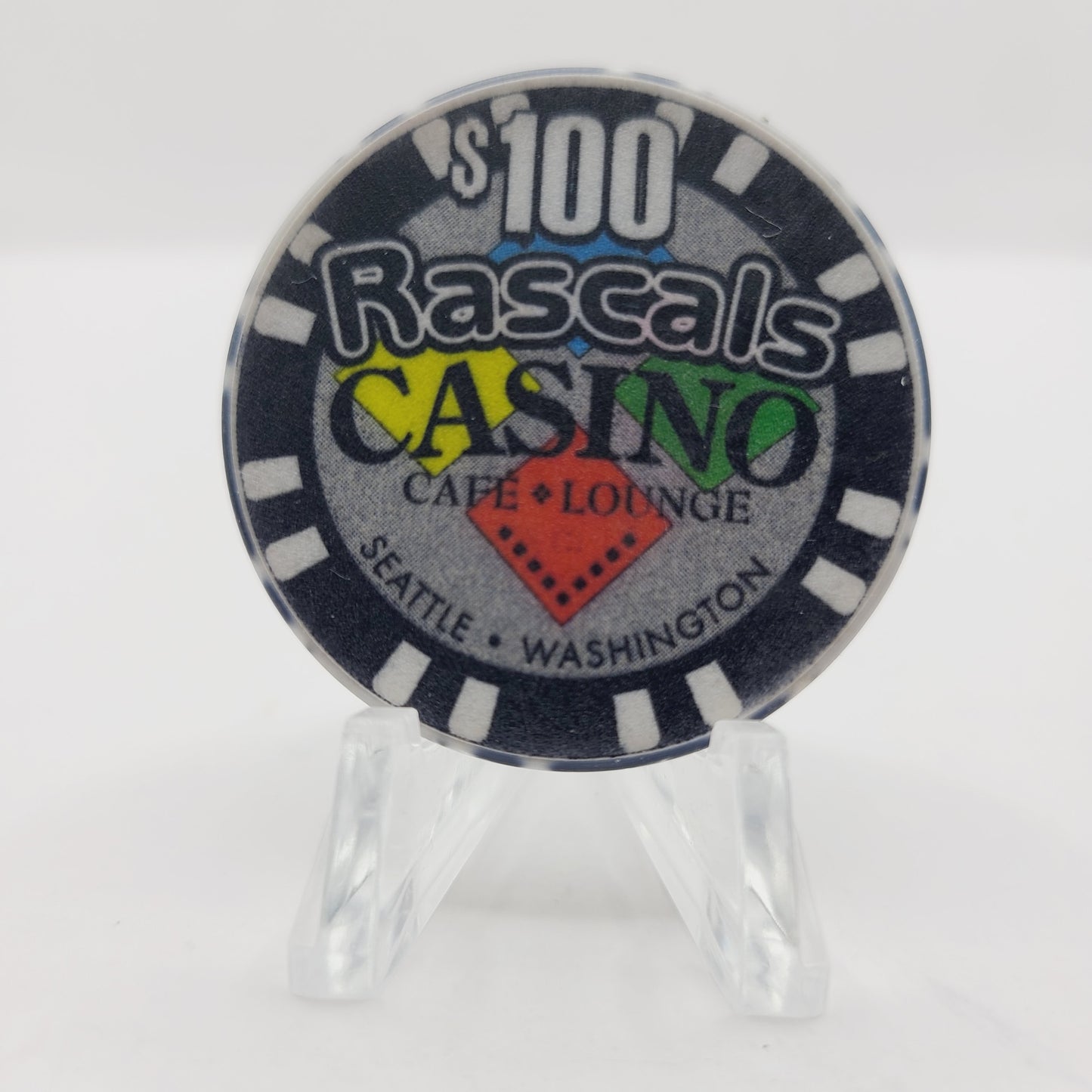 Rascals Casino Seattle Washington $100 Casino Chip