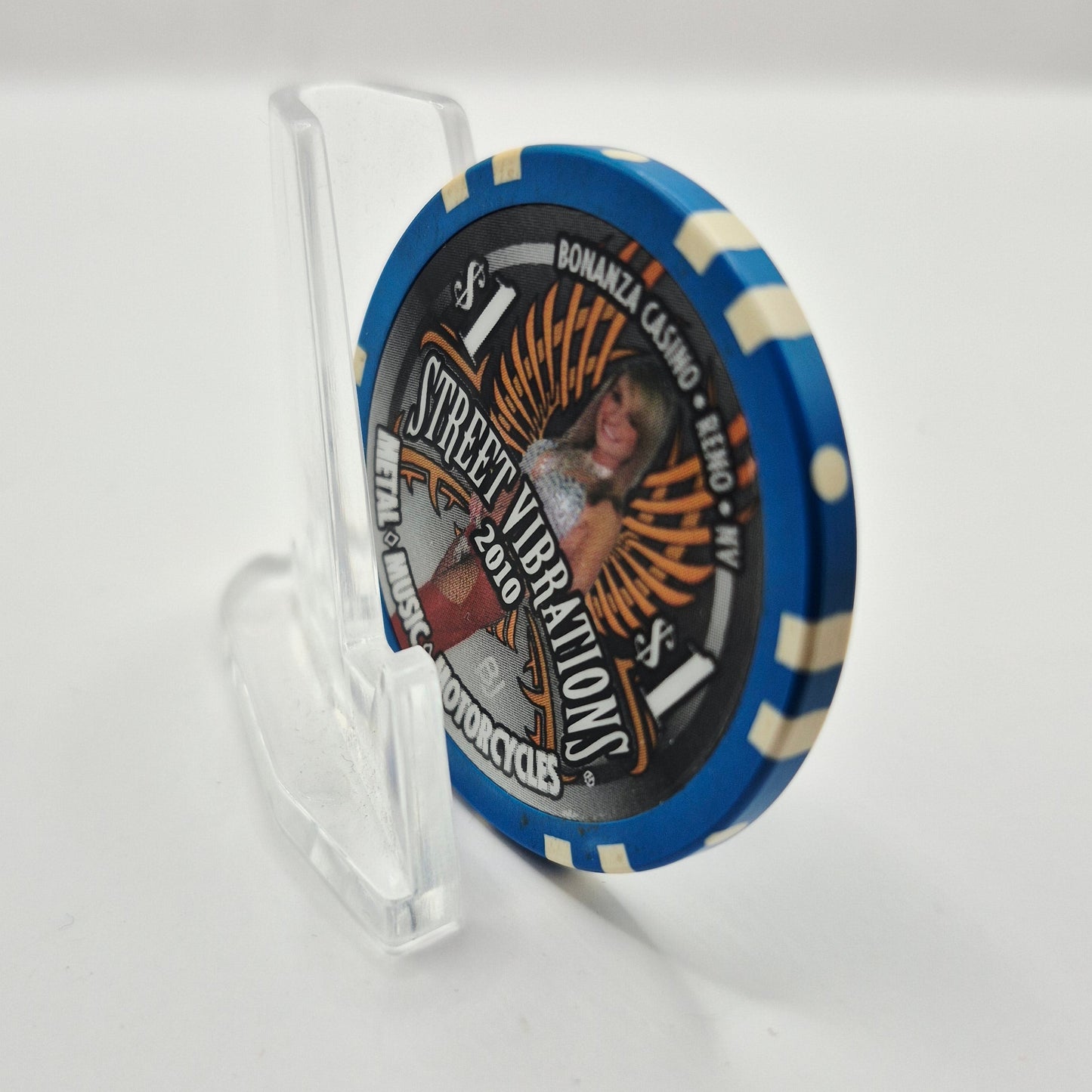 Bonanza Casino Reno Nevada 'Street Vibrations 2010' $1 Casino Chip E9784