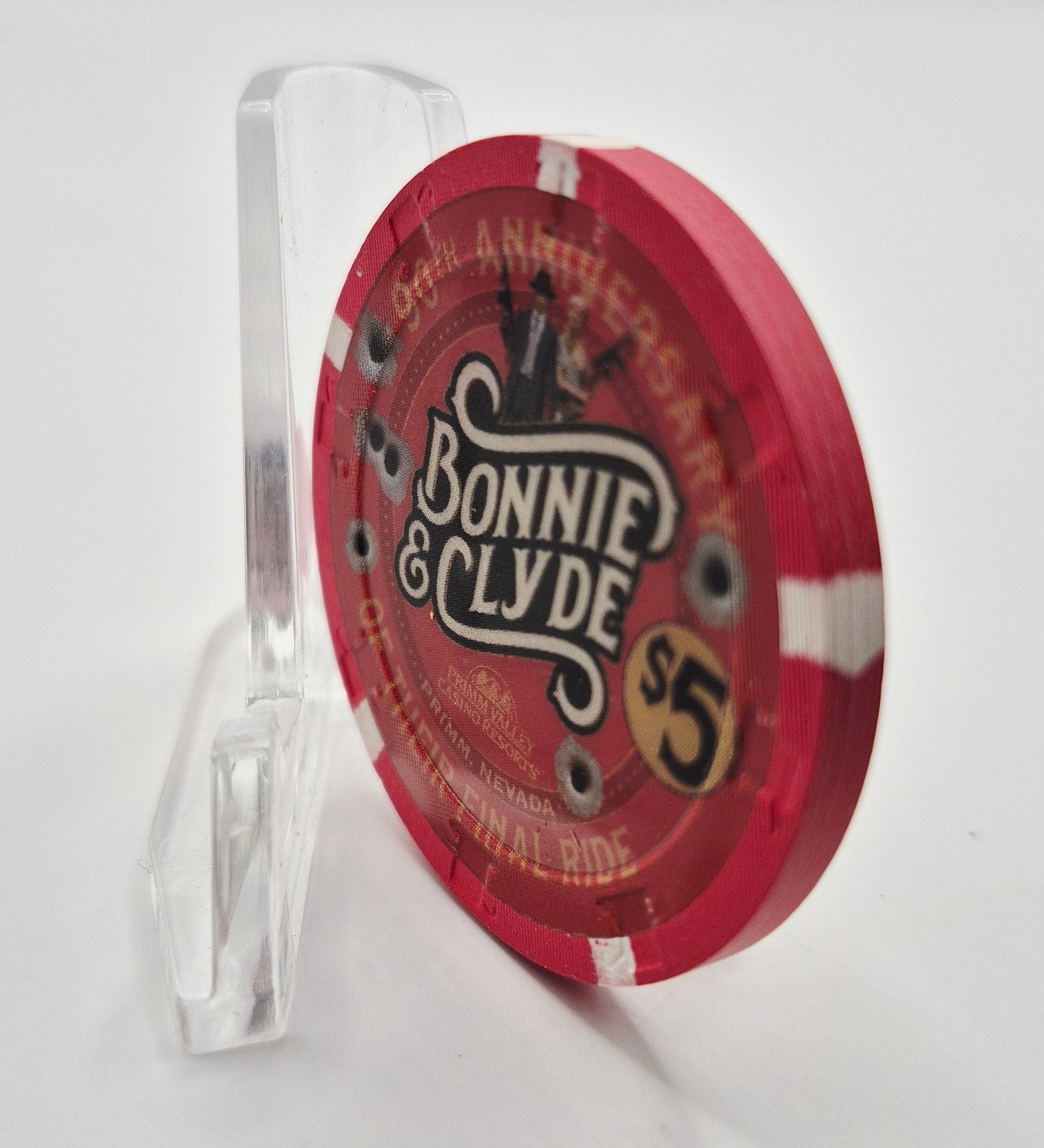Primm Valley Resort & Casino Primm Nevada 2024 "Bonnie and Clyde" $5 Casino Chip