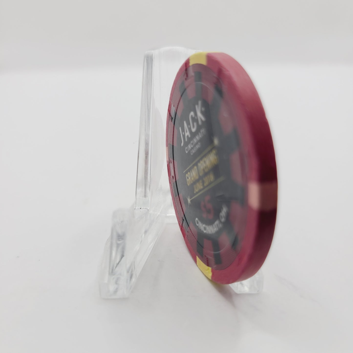 Jack Casino Cincinnati Ohio 2016 "GRAND OPENING" $5 Casino Chip