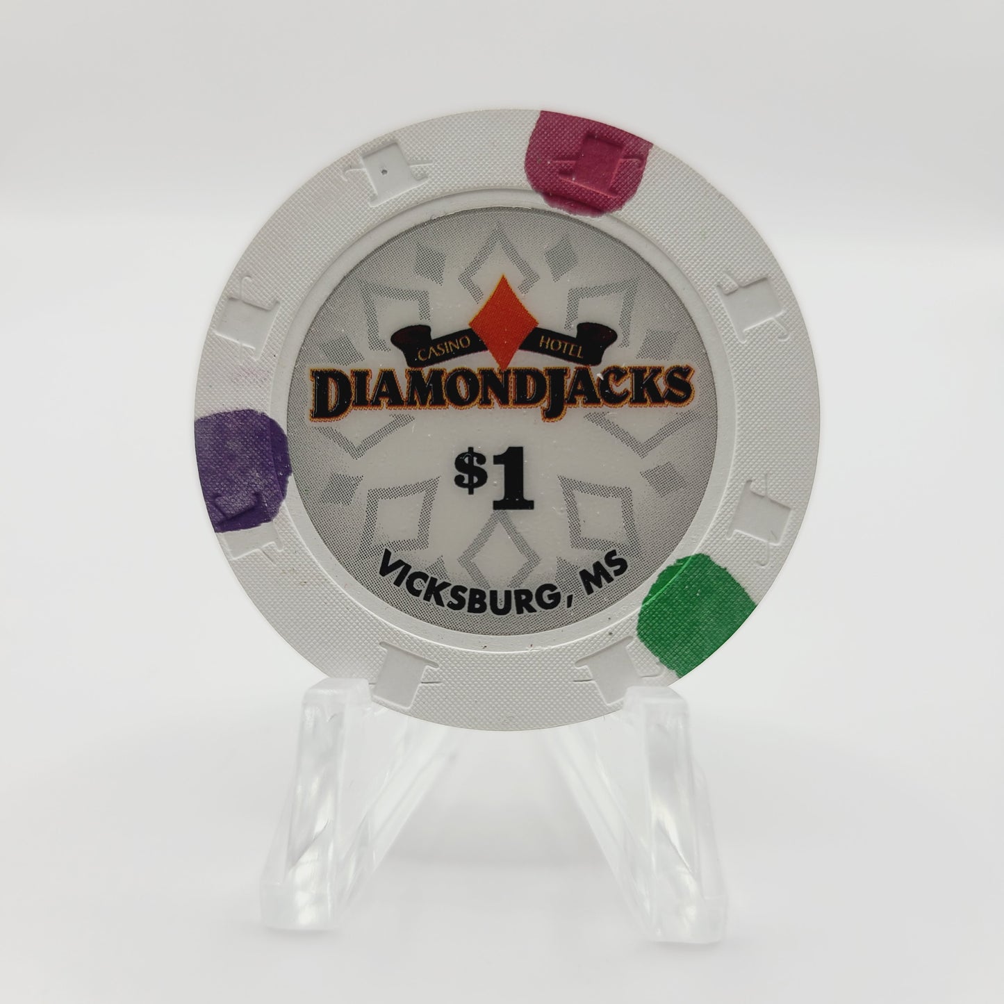 Diamond Jack's Casino Vicksburg Mississippi 2006 $1 Casino Chip