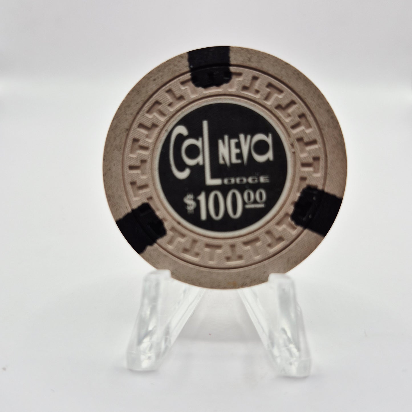 Cal-Neva Lodge Resort Casino Lake Tahoe Nevada 1962 $100 Casino Chip N6060