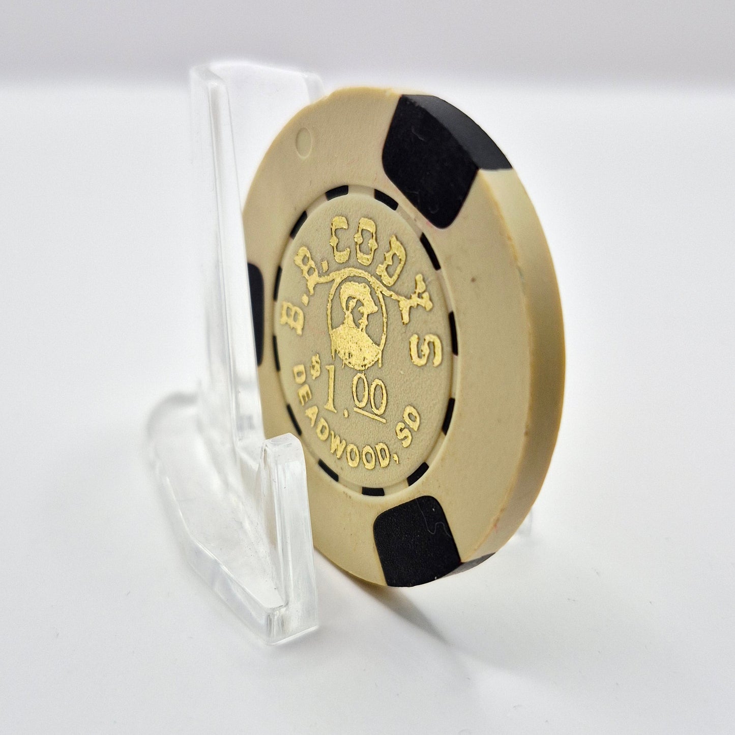B.B. Cody's Casino Deadwood South Dakota $1 Casino Chip