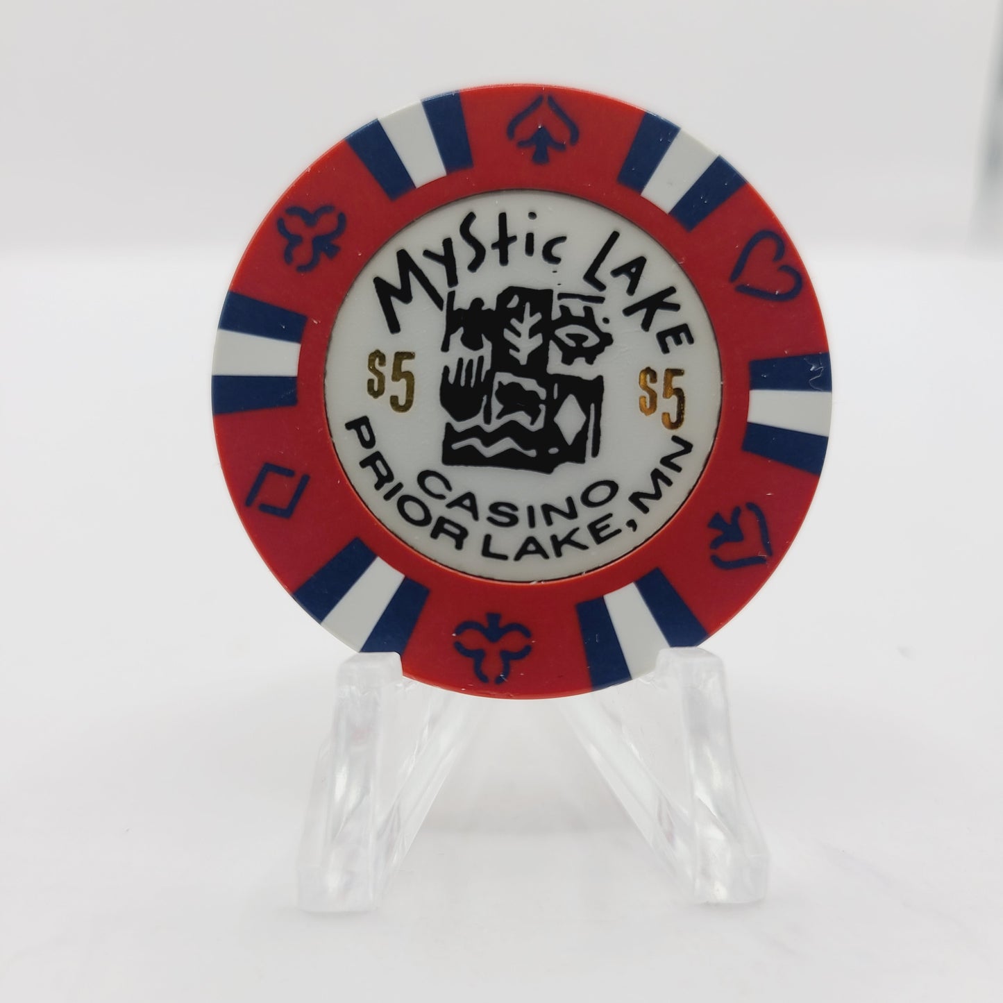 Mystic Lake Hotel Casino Prior Lake Minnesota $5 Casino Chip