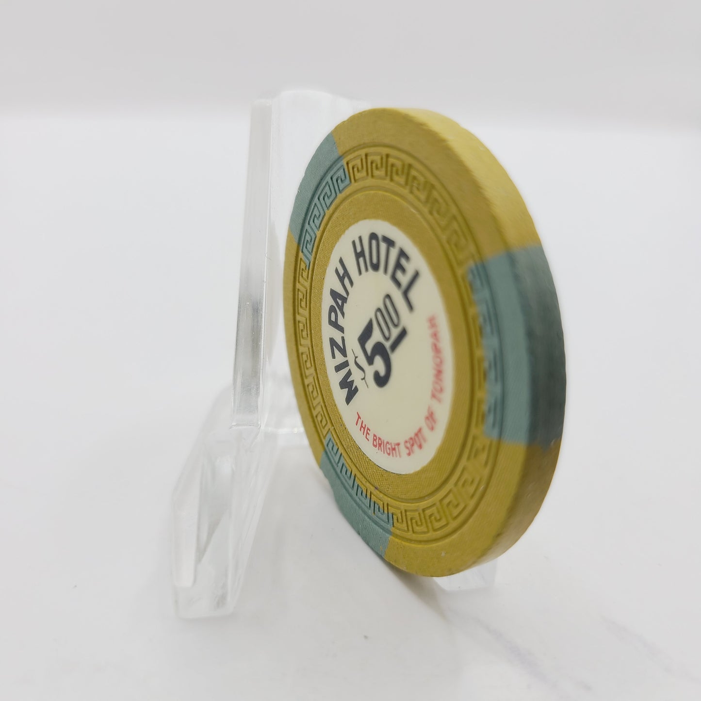Mizpah Hotel Casino Tonopah Nevada 1960 $5 Casino Chip N3262