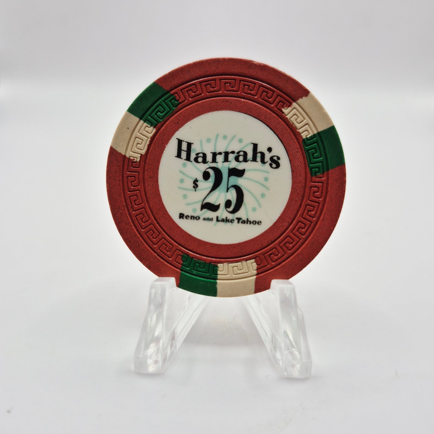 Harrah's Hotel Casino Reno/ Tahoe Nevada 1960 $25 Casino Chip N7165