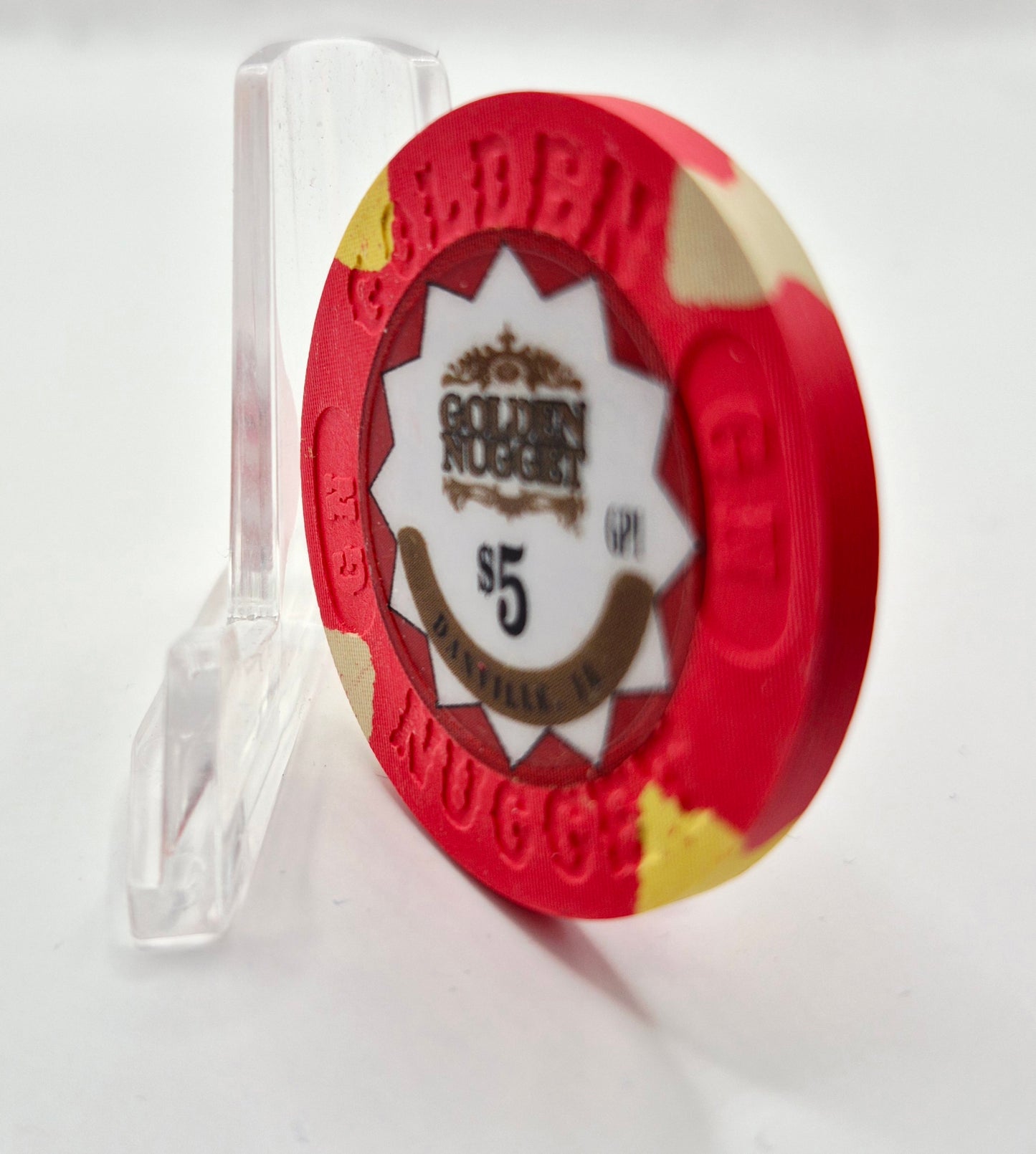 Golden Nugget Casino Danville Illinois 2023 $5 Casino Chip