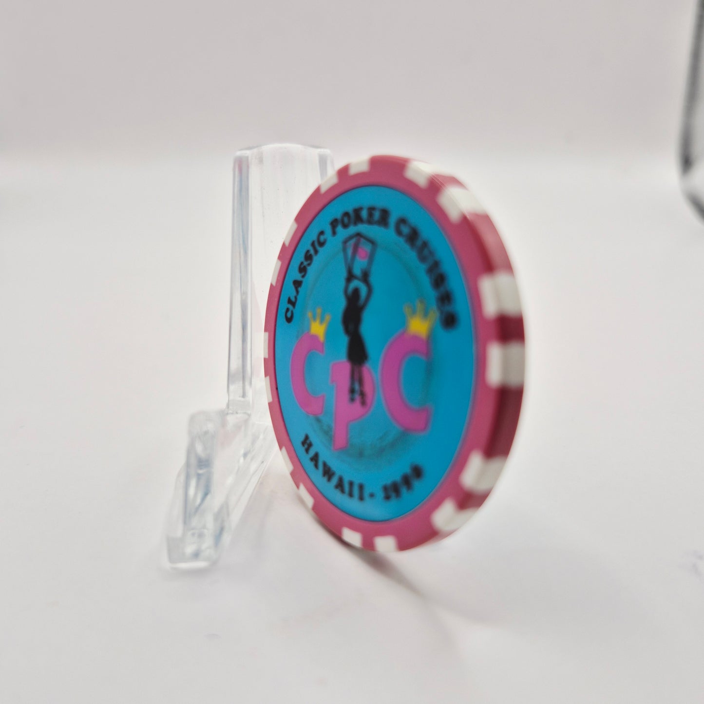 Classic Poker Cruises-Wet Chips $5 "Hawaii 1996" Casino Chip CG036038