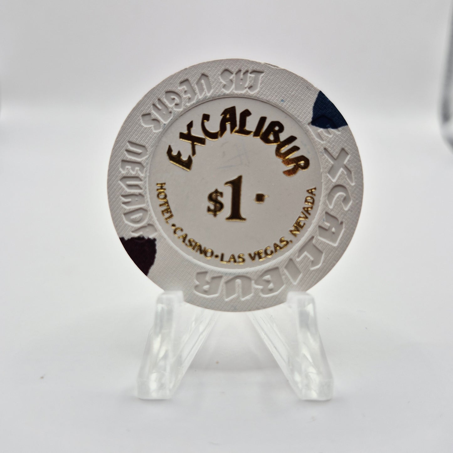 Excalibur Hotel Casino Las Vegas Nevada 2025 "NEW HOT STAMP" $1 Casino Chip