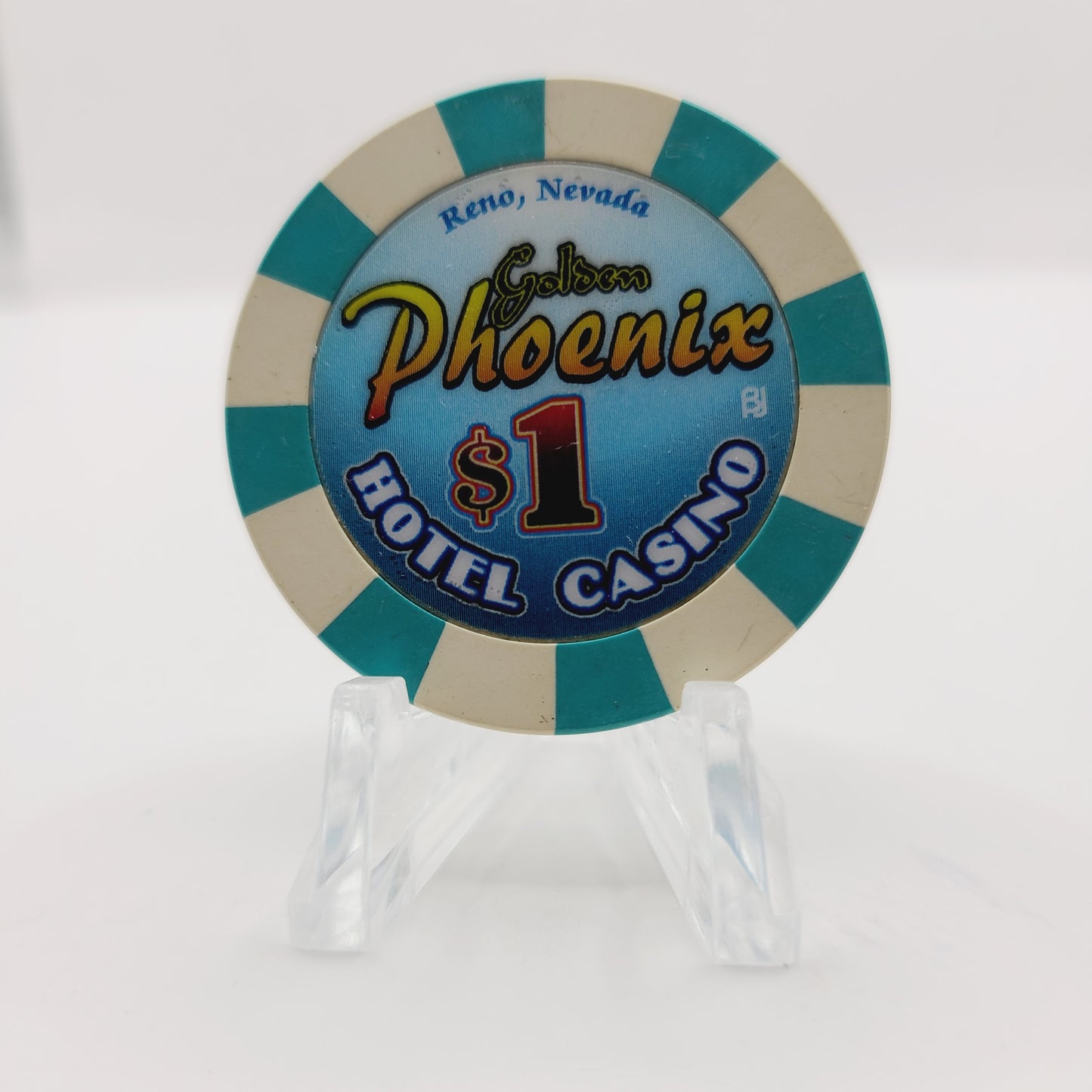 Golden Phoenix Casino Reno Nevada 2002 $1 Casino Chip E0685