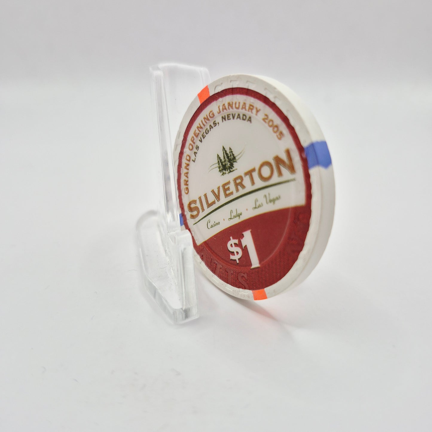 Silverton Hotel Casino Las Vegas Nevada 2005"Grand Opening" $1 Casino Chip E4715