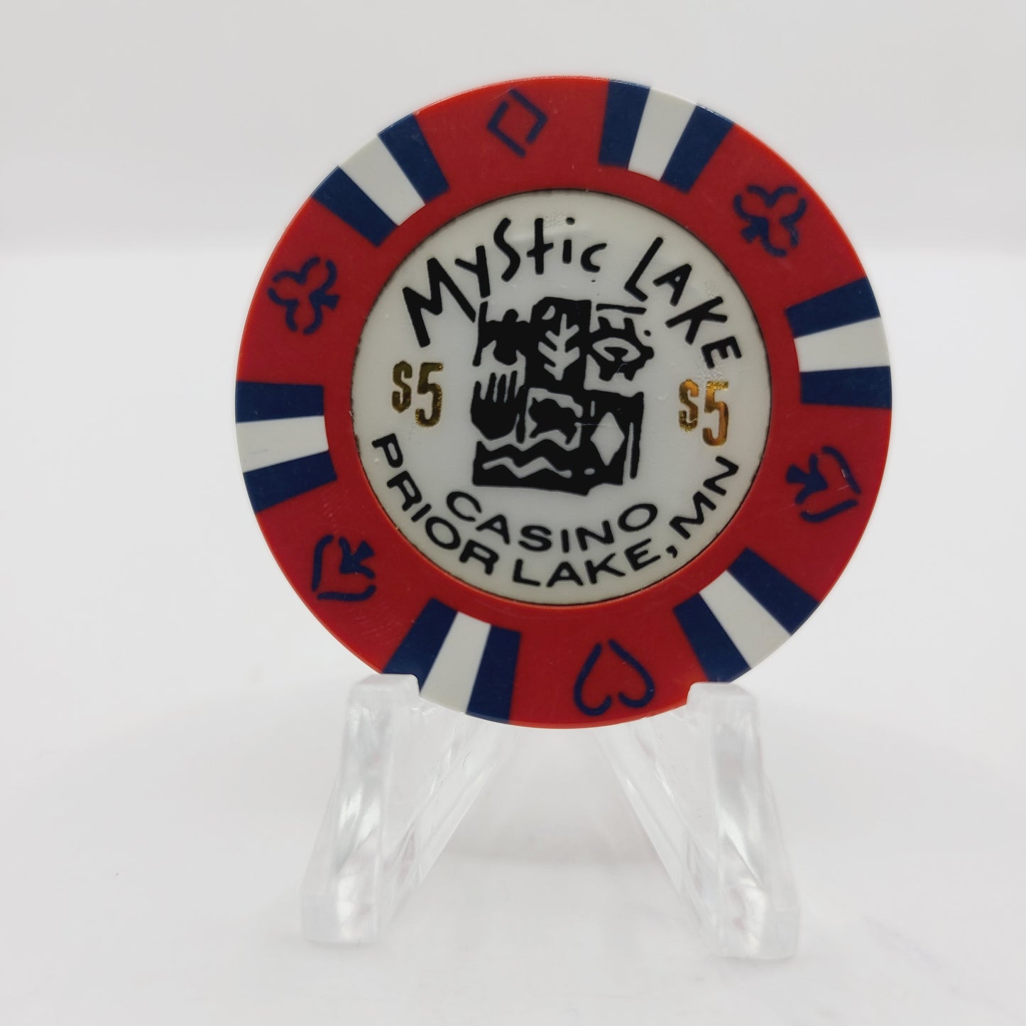 Mystic Lake Hotel Casino Prior Lake Minnesota $5 Casino Chip