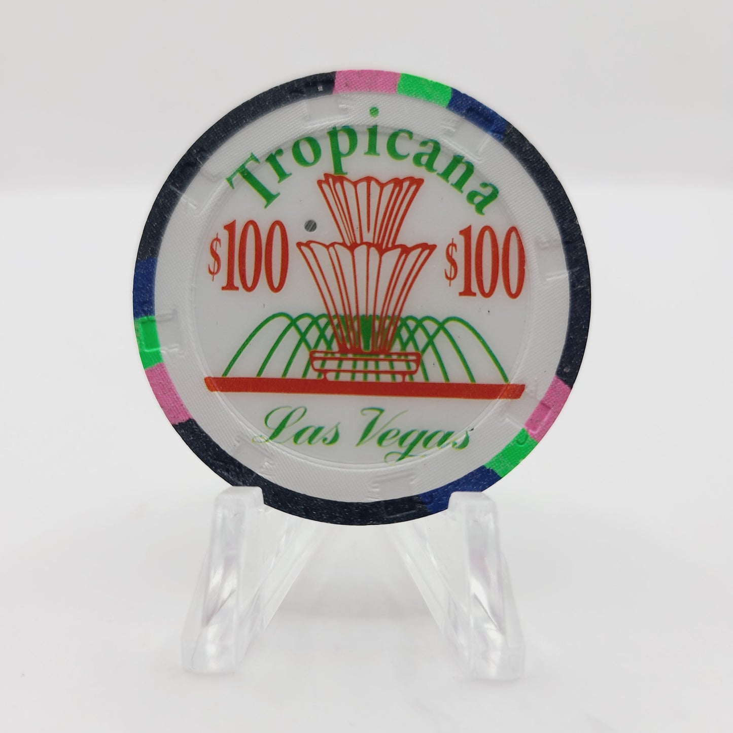 Tropicana Hotel Casino Las Vegas Nevada 1997 "New Year's" $100 Casino Chip N9249