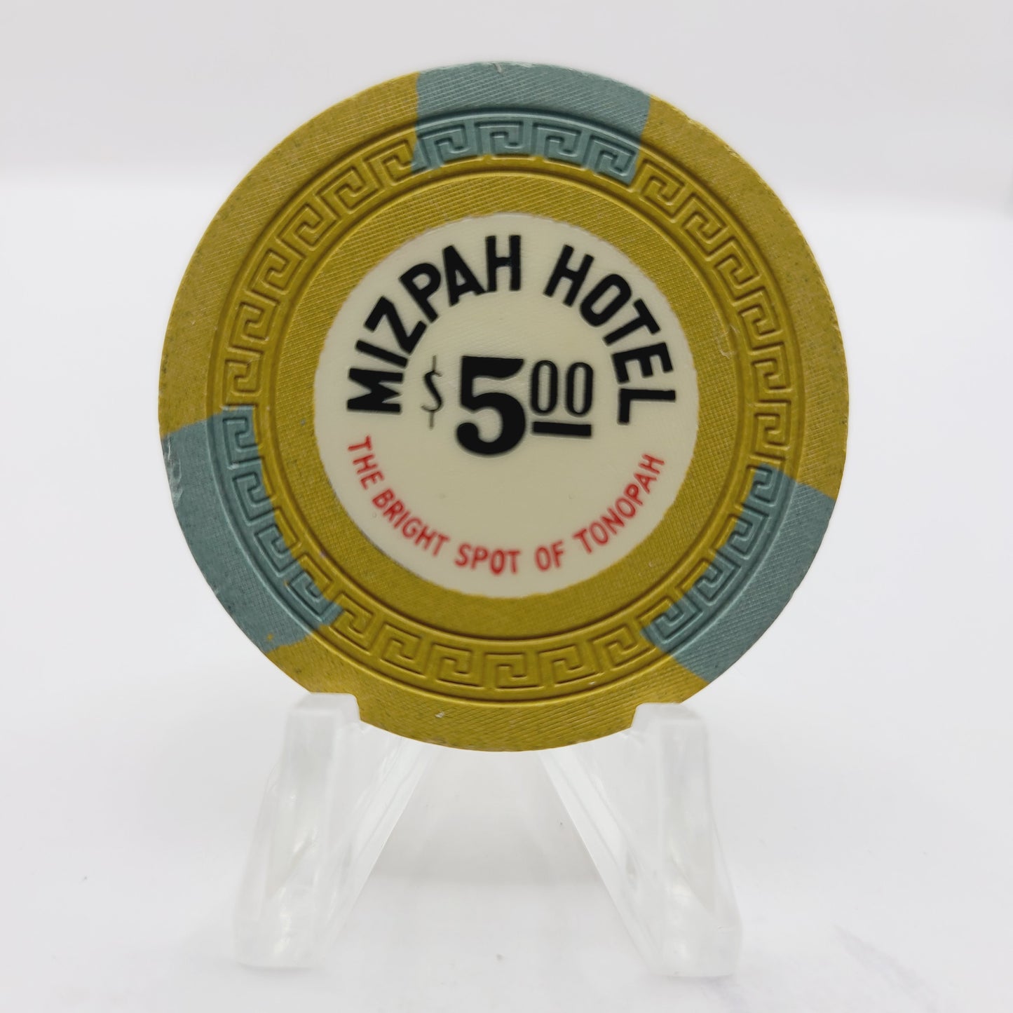Mizpah Hotel Casino Tonopah Nevada 1960 $5 Casino Chip N3262