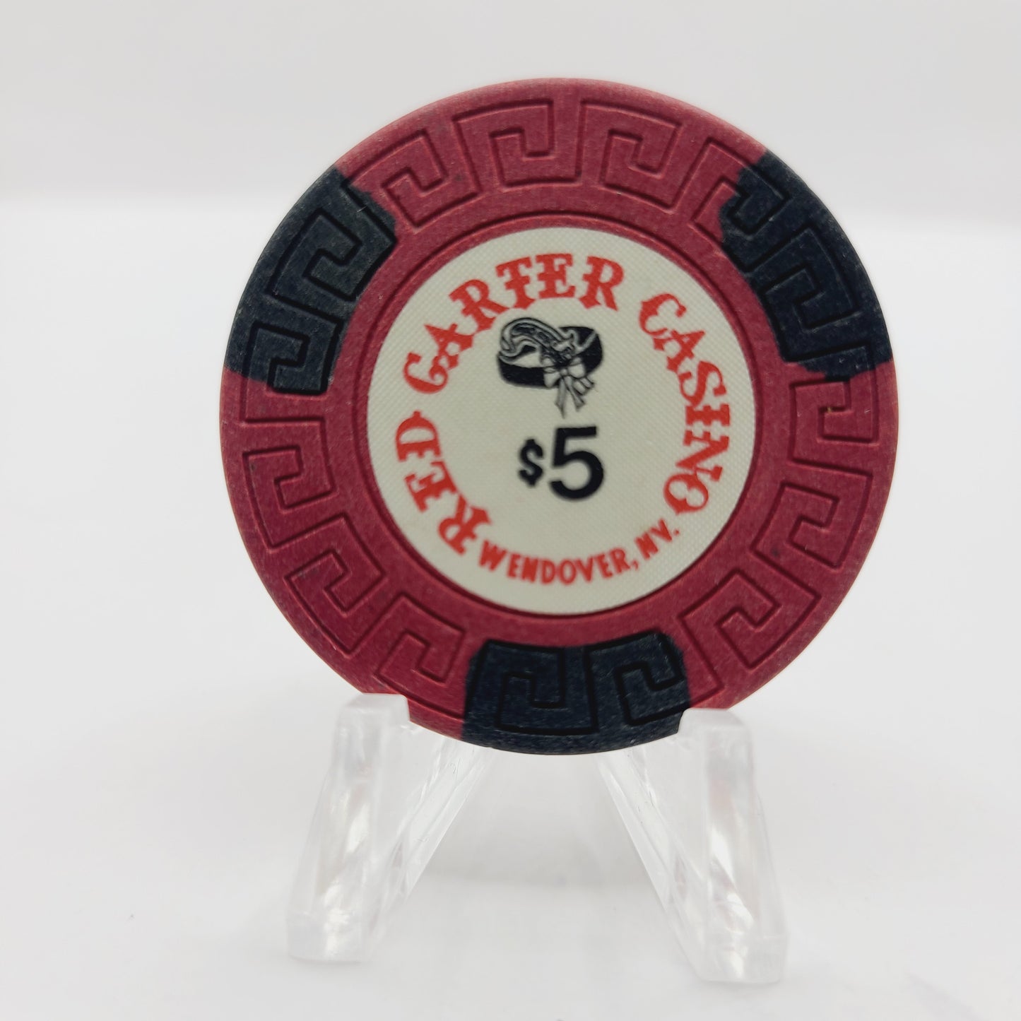 Red Garter Hotel Casino Wendover Nevada 1988 $5 Casino Chip N3315