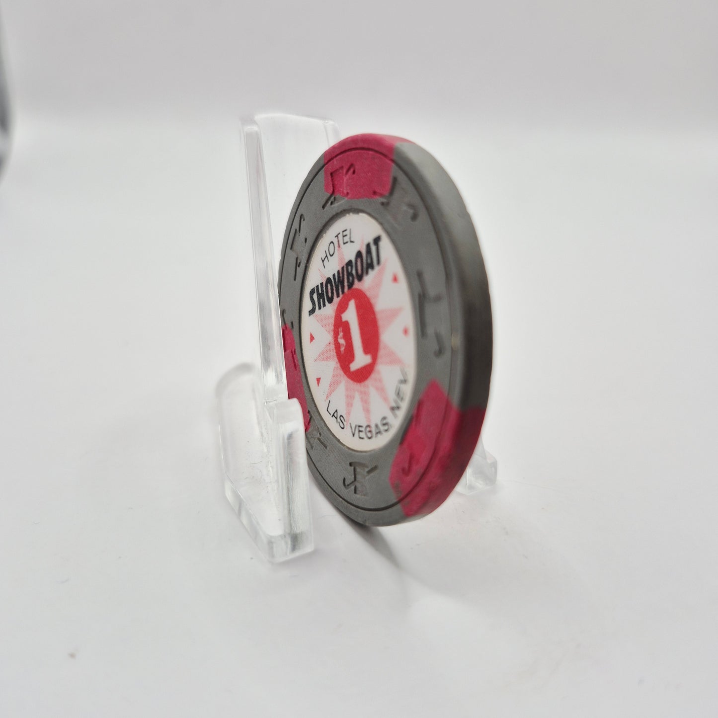Showboat Hotel Casino Las Vegas Nevada 1967 $1 Casino Chip V1492 *circulated