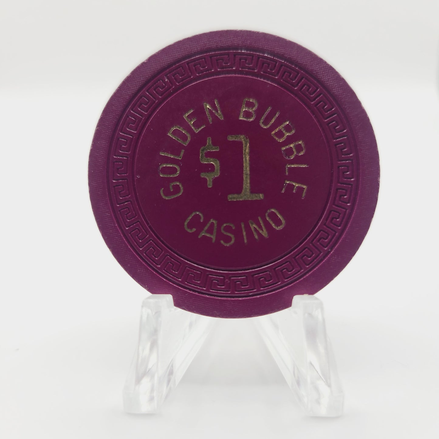 Golden Bubble Casino Gardnerville Nevada 1945 $1 Casino Chip N5098