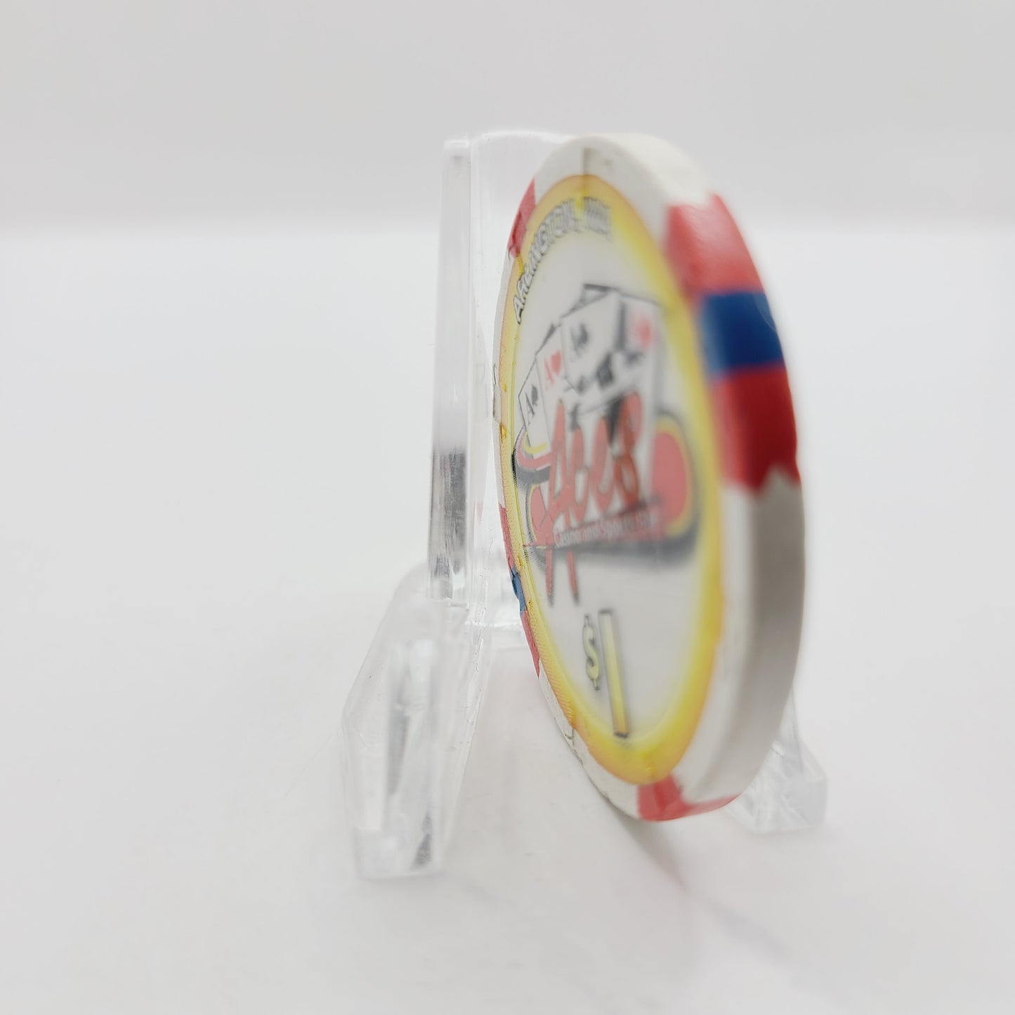 Aces Casino & Sports Bar Arlington Washington $1 Casino Chip