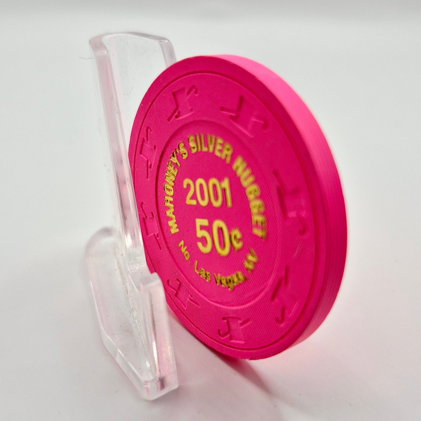 Mahoney's Silver Nugget Las Vegas Nevada 2001 $.50 Casino Chip E2512