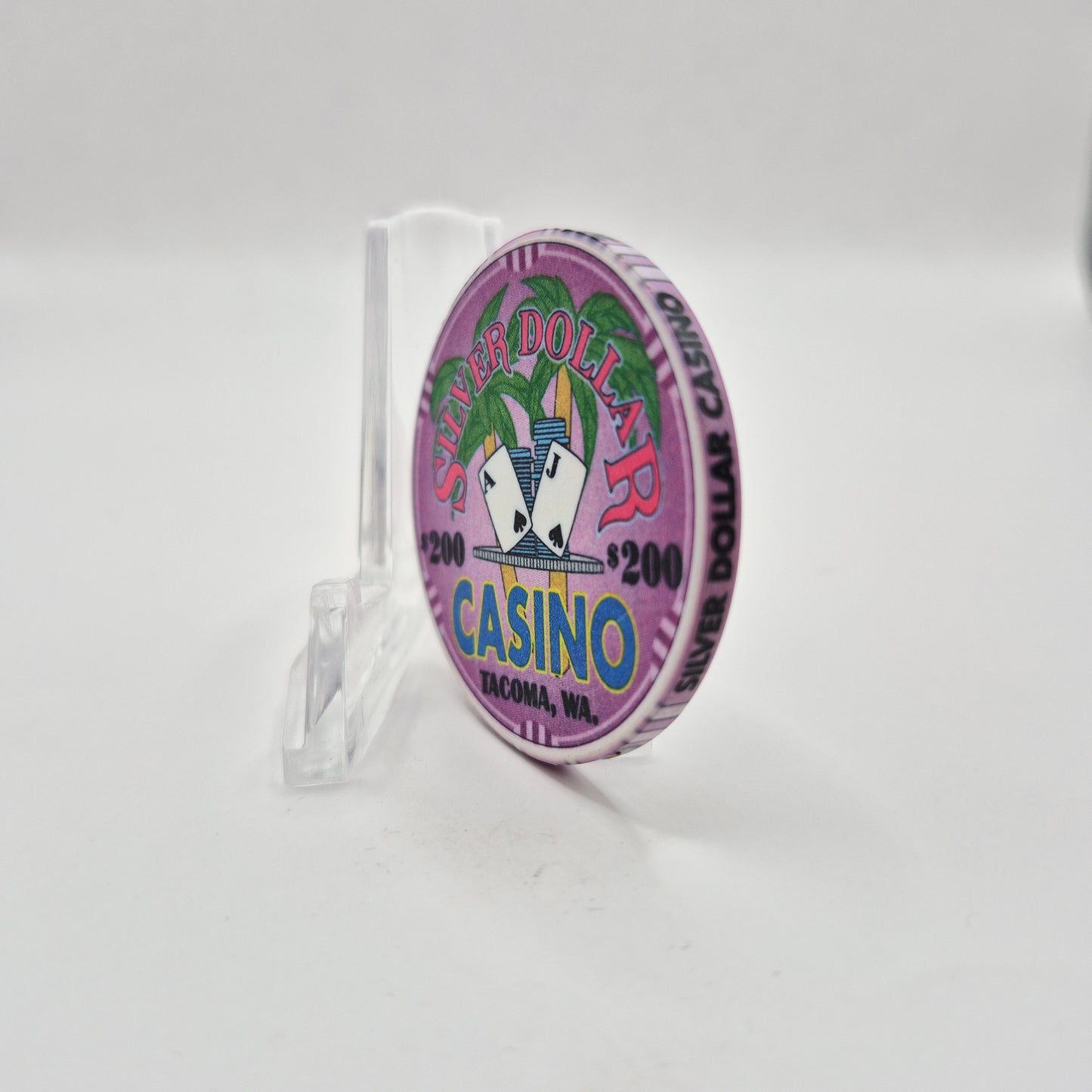 Silver Dollar Casino-Card Room Tacoma Washington $200 Casino Chip
