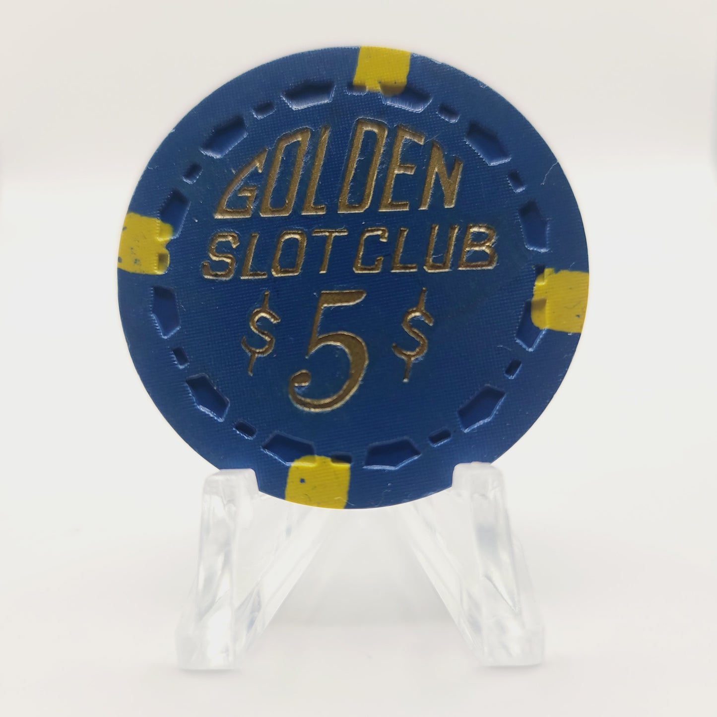 Golden Slot Club Las Vegas Nevada 1955 $5 Casino Chip N1735