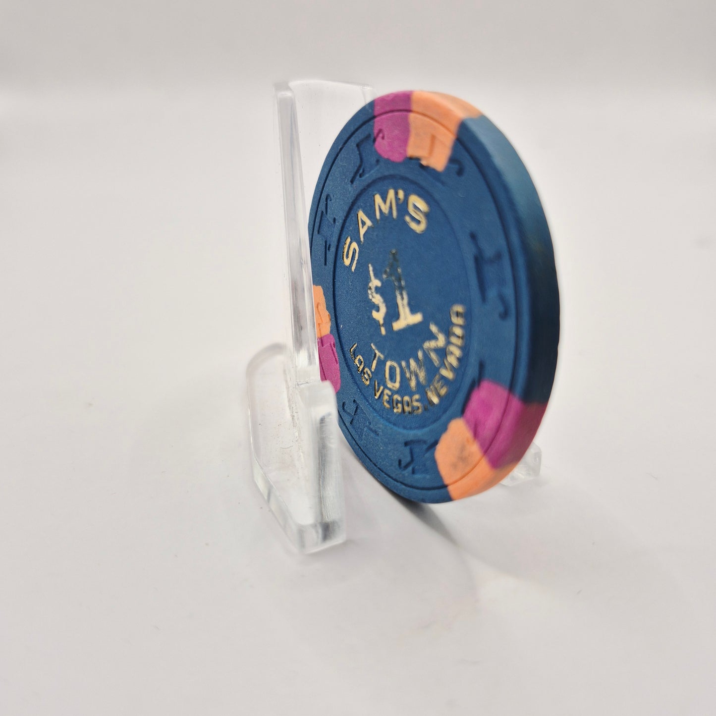Sam's Town Casino Las Vegas Nevada 1986 $1 Casino Chip N7816 *Circulated