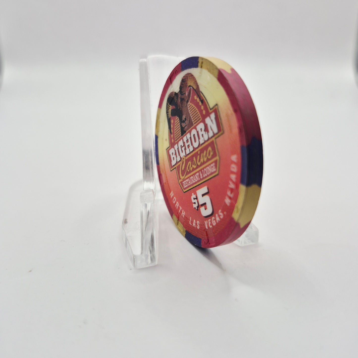 Bighorn Casino N.Las Vegas Nevada 1997 $5 Casino Chip N7997