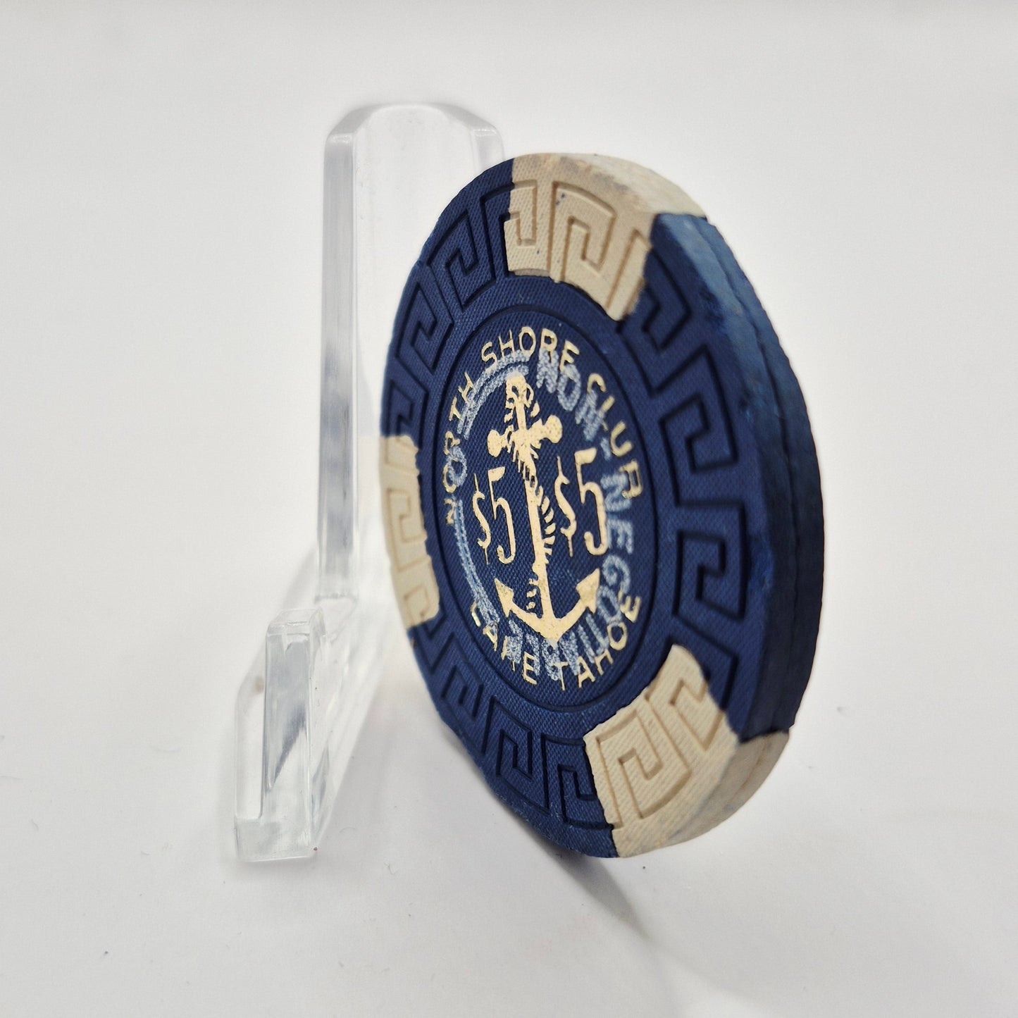 North Shore Club Casino Crystal Bay/ Lake Tahoe Nevada $5 Casino Chip 1970 N7738.1