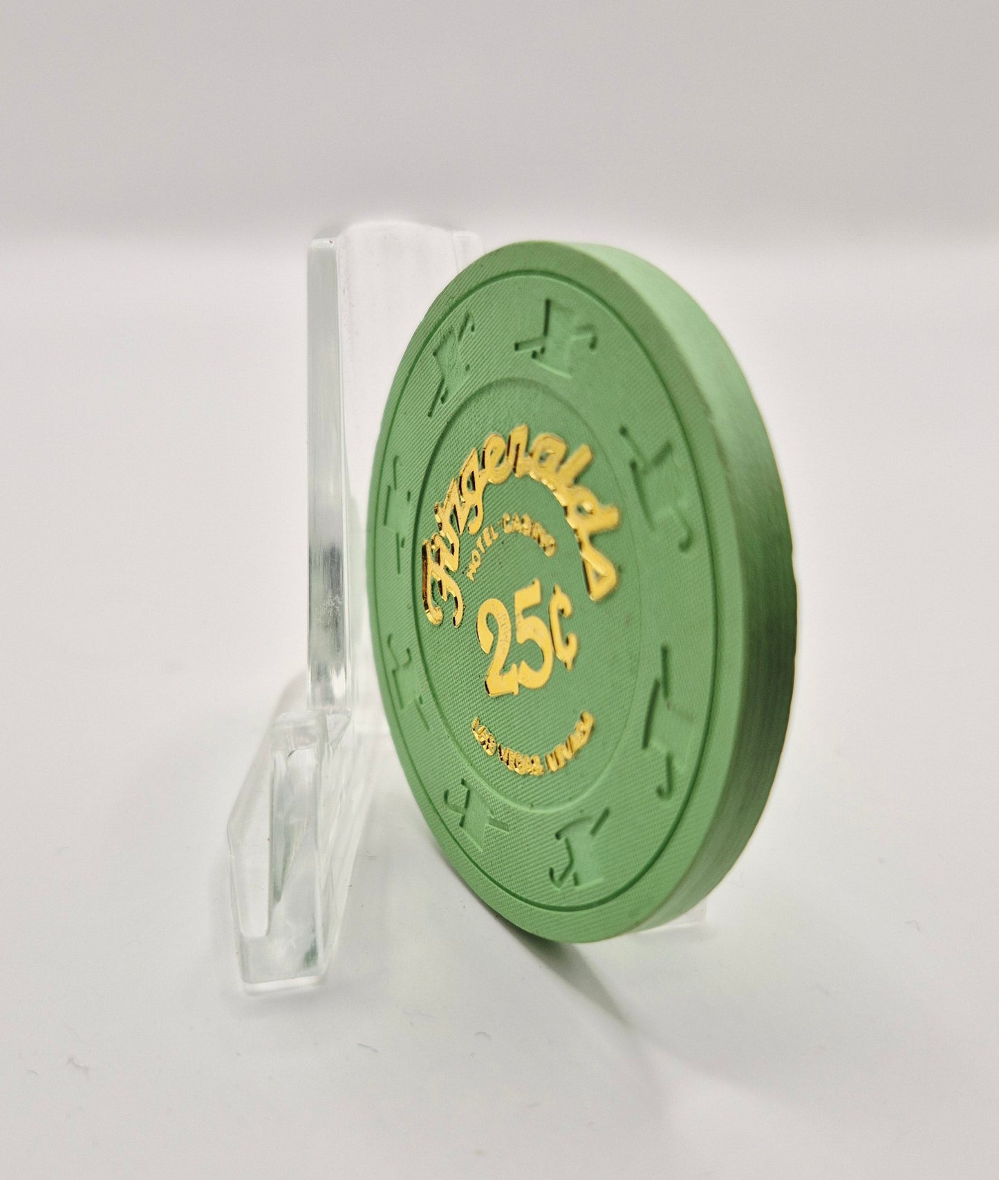 Fitzgerald's Hotel Casino Las Vegas Nevada 1980's $.25 Casino Chip N6107