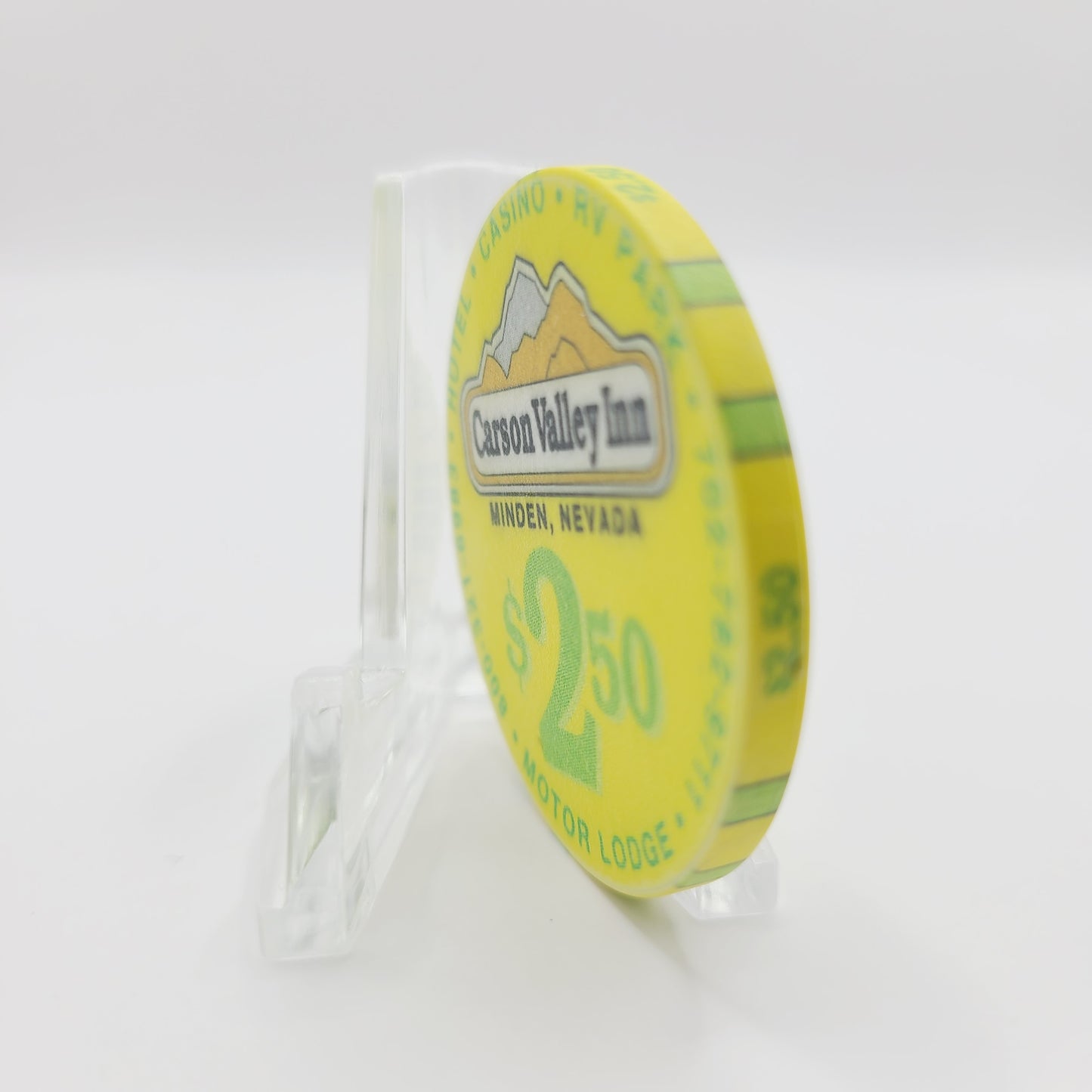 Carson Valley Inn Minden Nevada 1993 $2.50 Casino Chip N0551 (Linen)