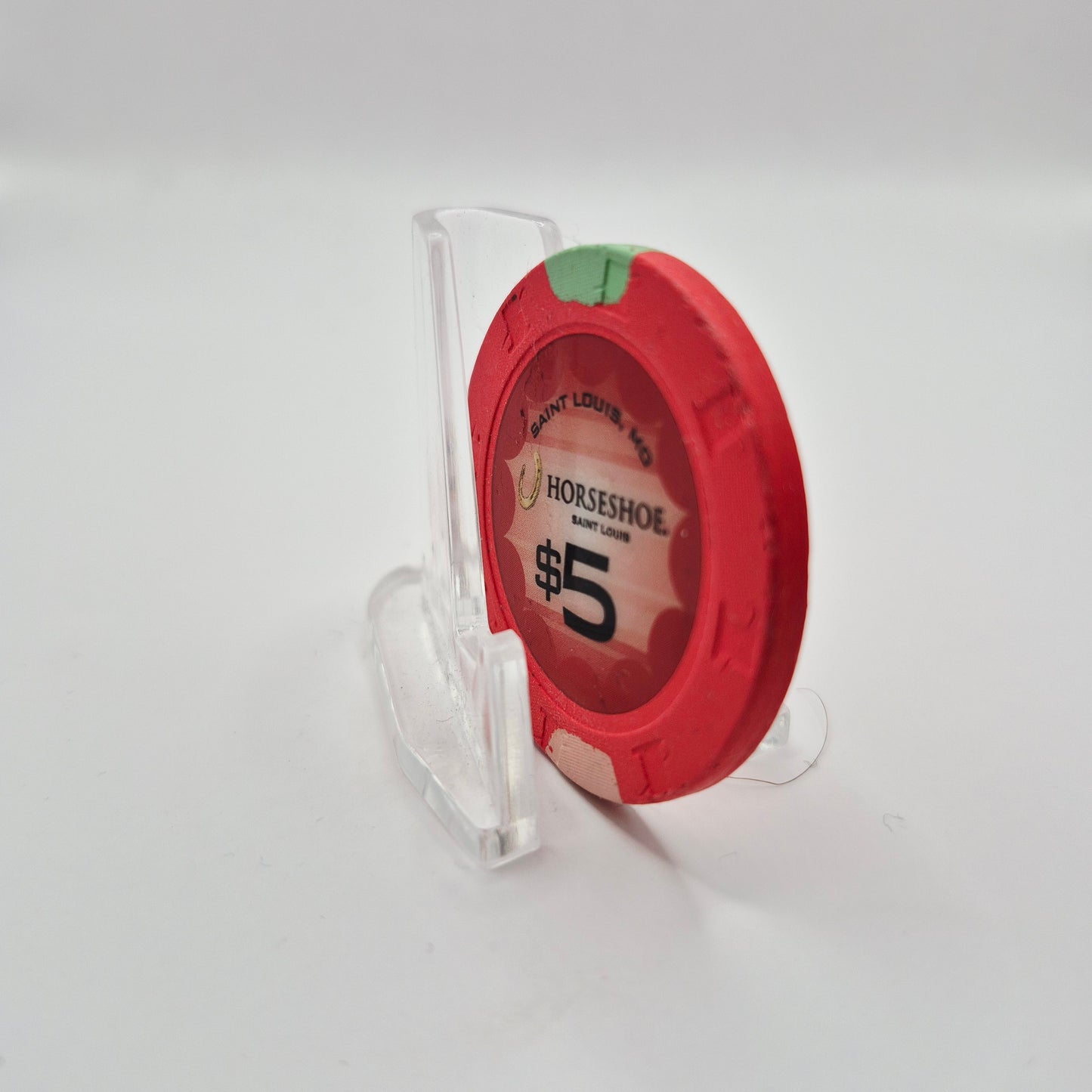 Horseshoe Hotel Casino St. Louis Missouri $5 Casino Chip *Circulated