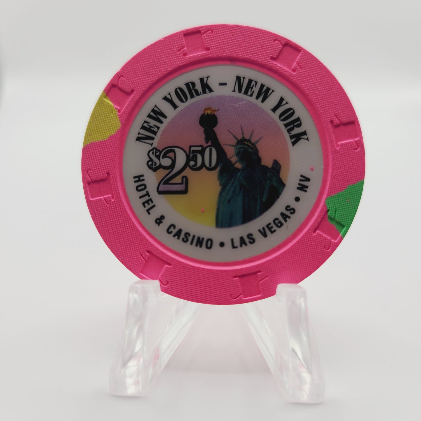 New York New York Hotel Casino Las Vegas Nevada 1997 $2.50 Casino Chip V9225