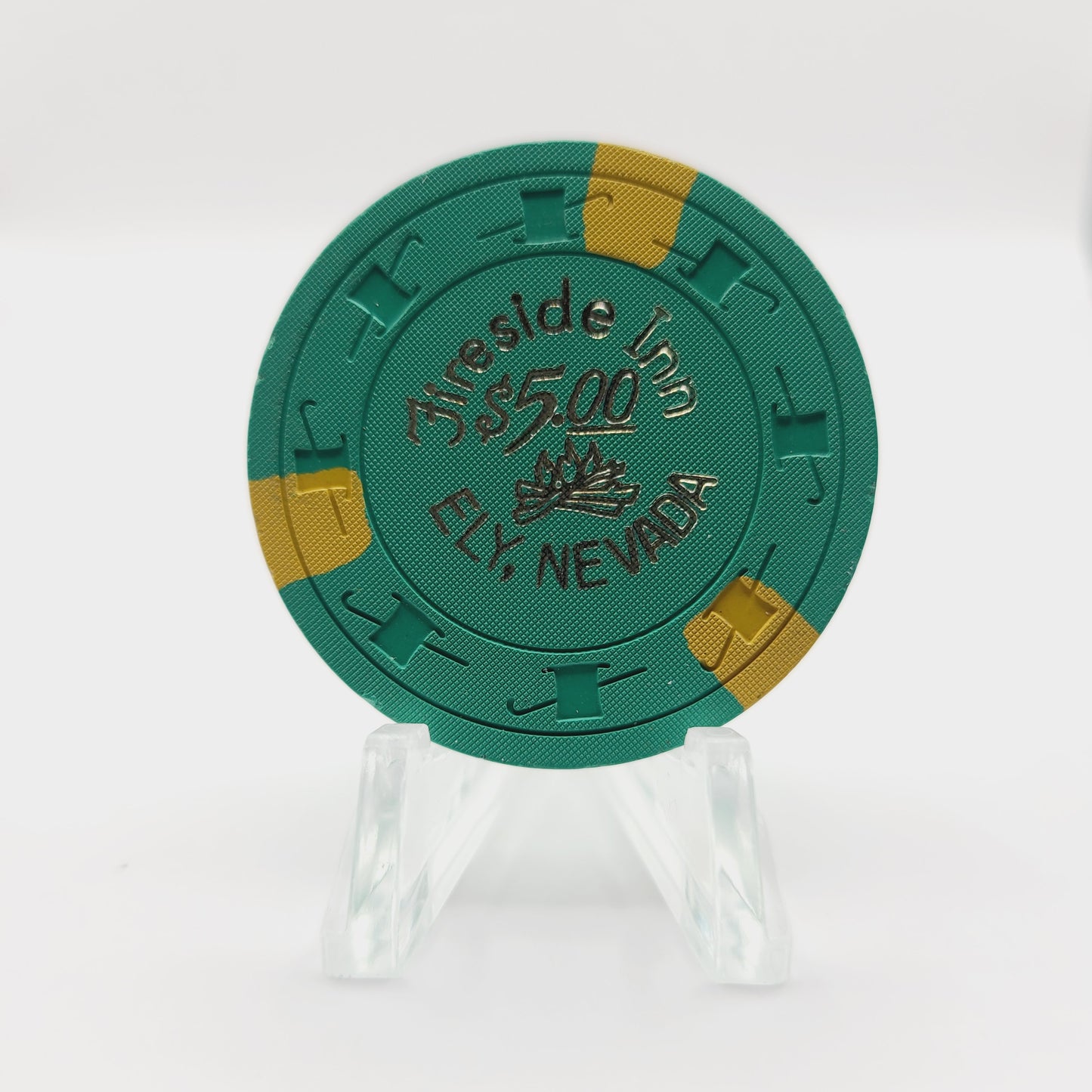 Fireside Inn Casino Ely Nevada 1970 $5 Casino Chip N3785