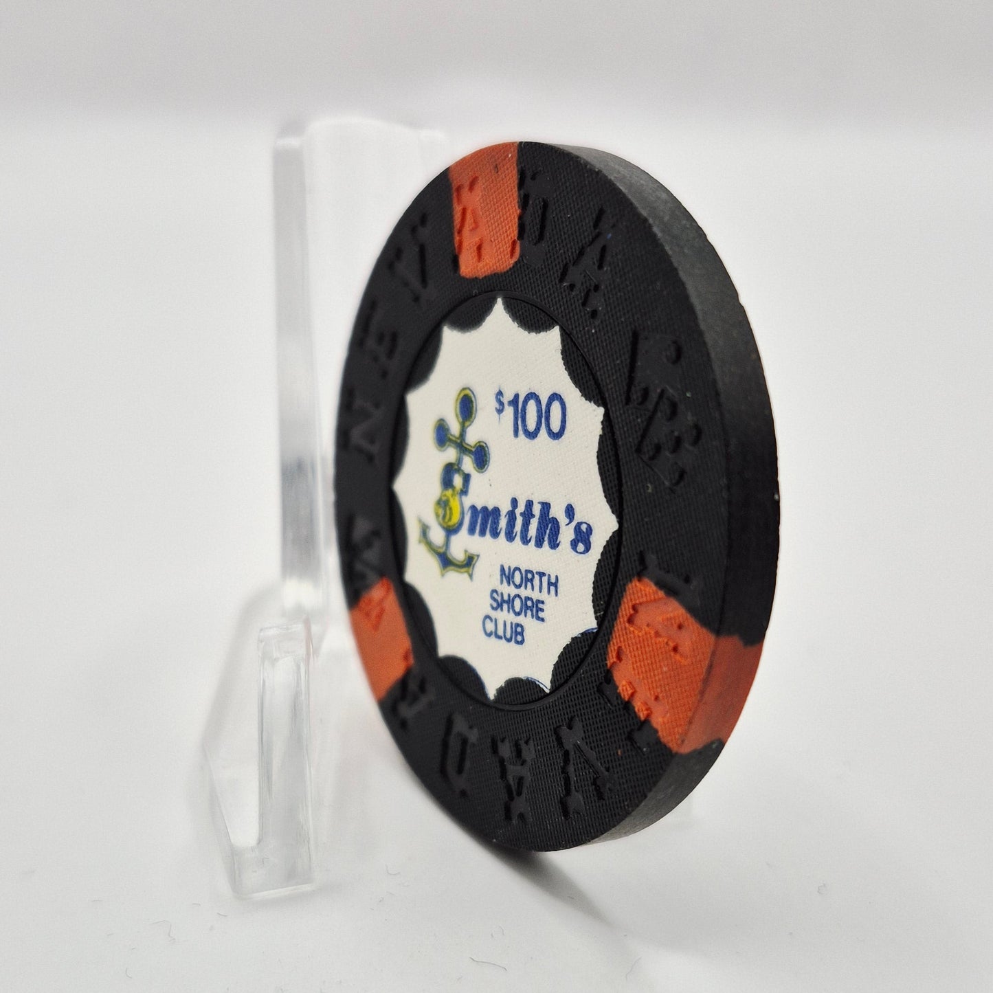 North Shore Club "Smith's" Lake Tahoe Nevada 1971 $100 Casino Chip N539