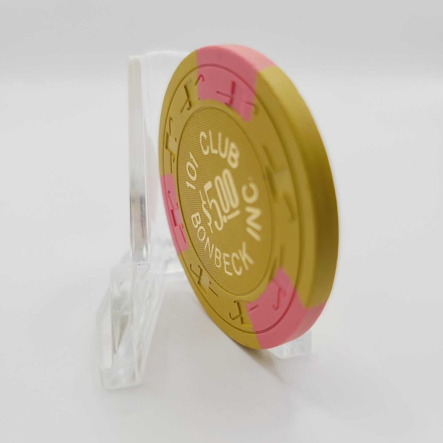 101 Club Bonbeck , Inc. Casino Las Vegas Nevada 1969 $5 Casino Chip N3757