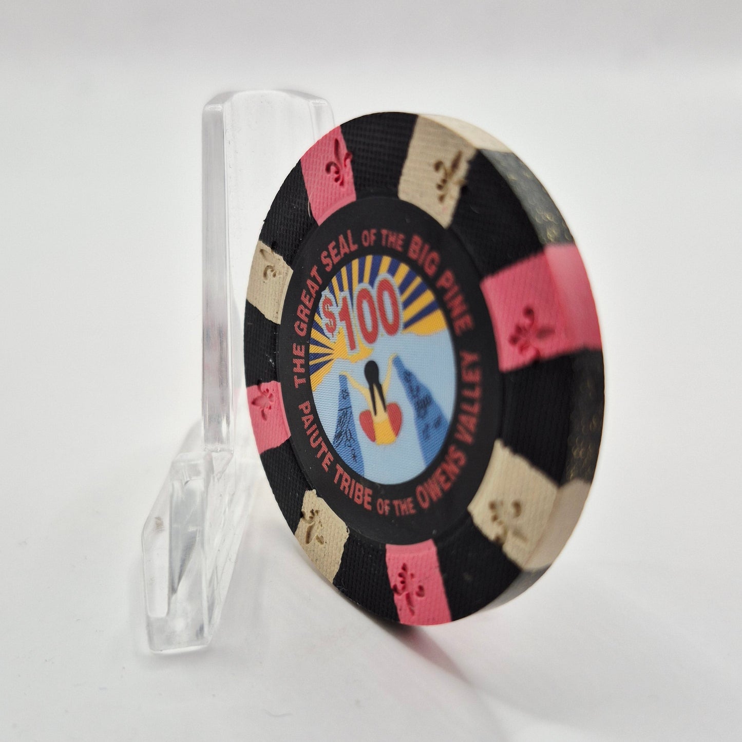 Sierra Springs Casino Big Pine California $100 Casino Chip