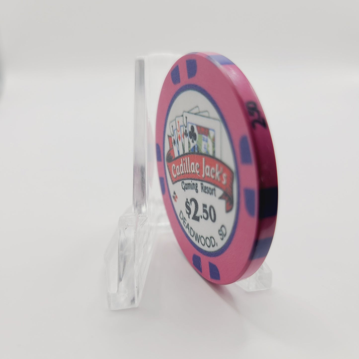 Cadillac Jack's gaming Resort Casino Deadwood South Dakota $2.50 Casino Chip