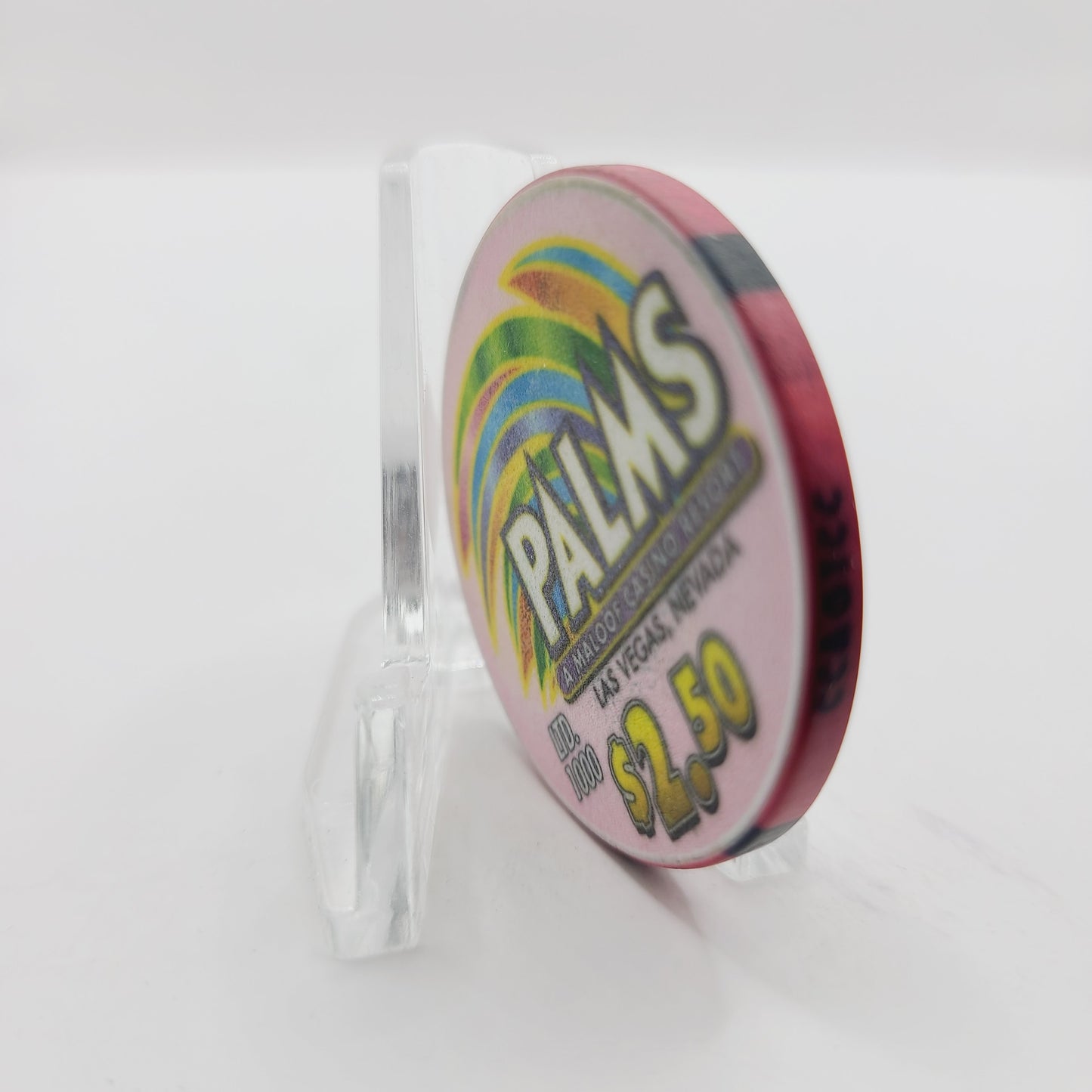 Palms Hotel Casino Las Vegas Nevada 2002 "10th Annual CCGTCC Convention" $2.50 Casino Chip E1916