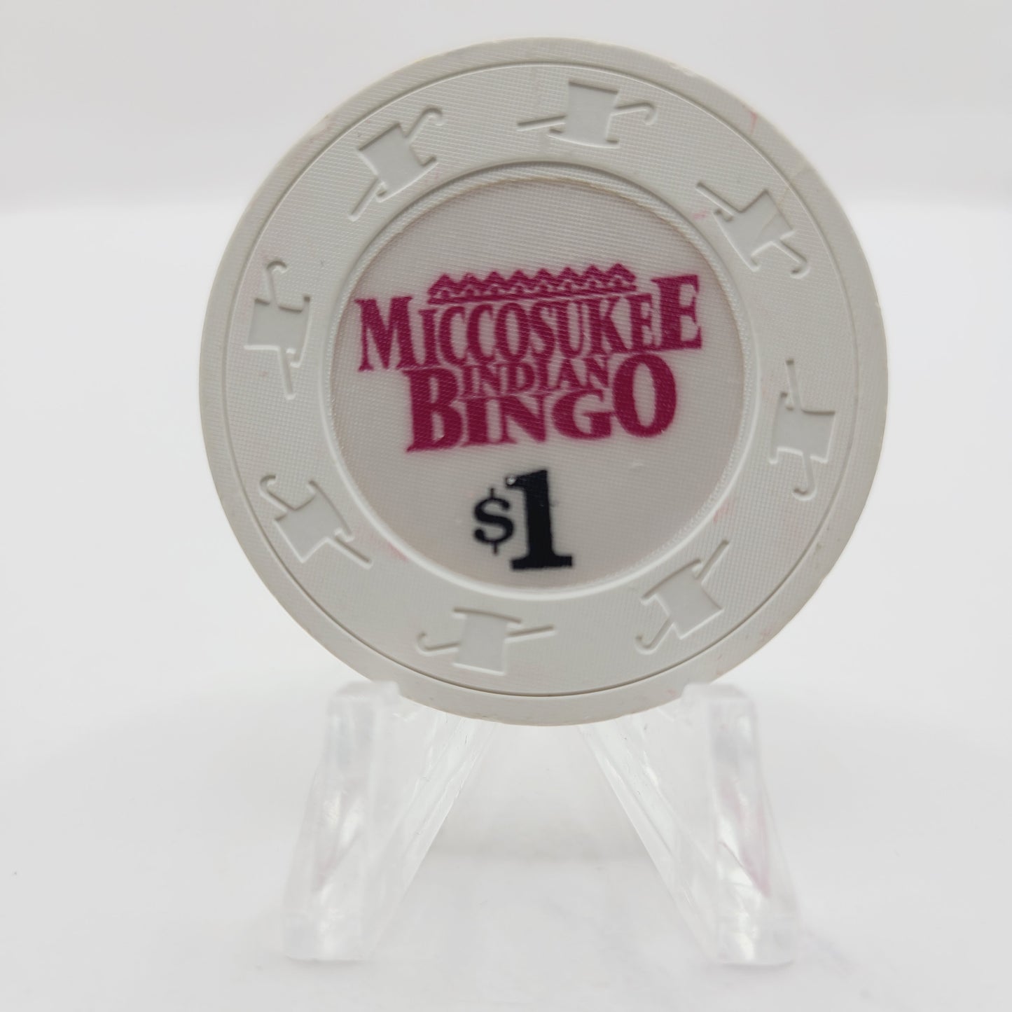 Miccosukee Indian Gaming Casino Miami Florida $1 Casino Chip