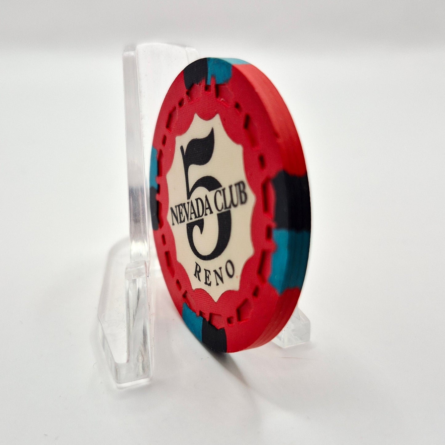 Nevada Club Casino Reno Nevada 1969 $5 Casino Chip N5281 *SHARP