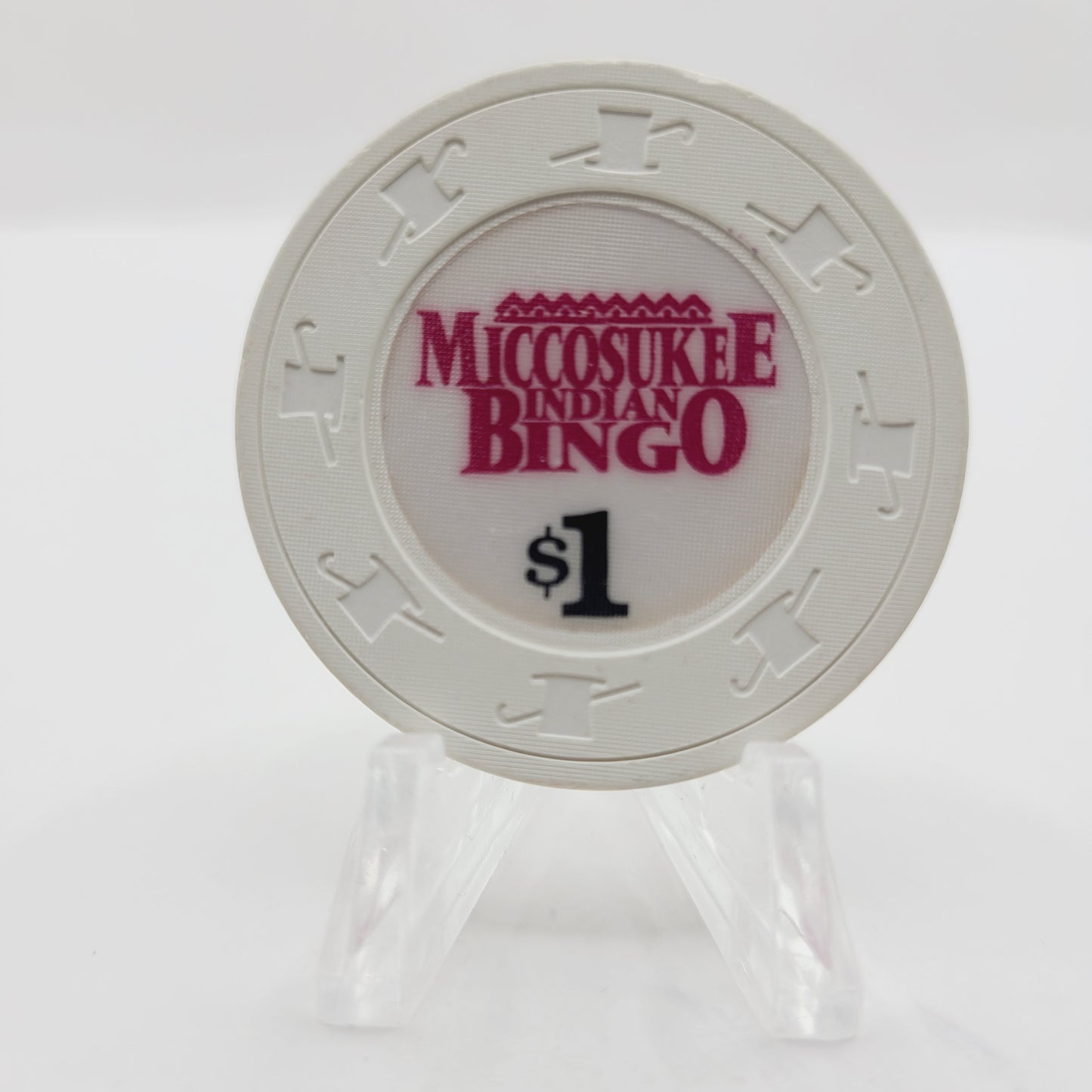 Miccosukee Indian Gaming Casino Miami Florida $1 Casino Chip