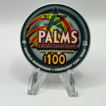 Palms Casino Resort Las Vegas NV Pamela Anderson 2005 LE 500 $100 Chip E4351