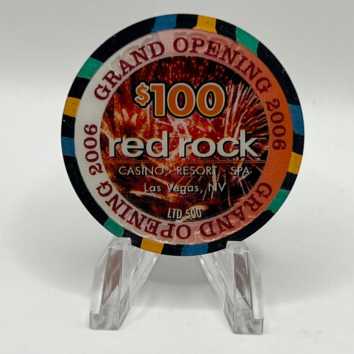 Red Rock Las Vegas NV Grand Opening 2006 LE 500 $100 Chip E5349