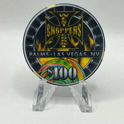 Palms Casino Resort Las Vegas NV West Coast Choppers Jesse James 2004 LE 500 $100 Chip E2399