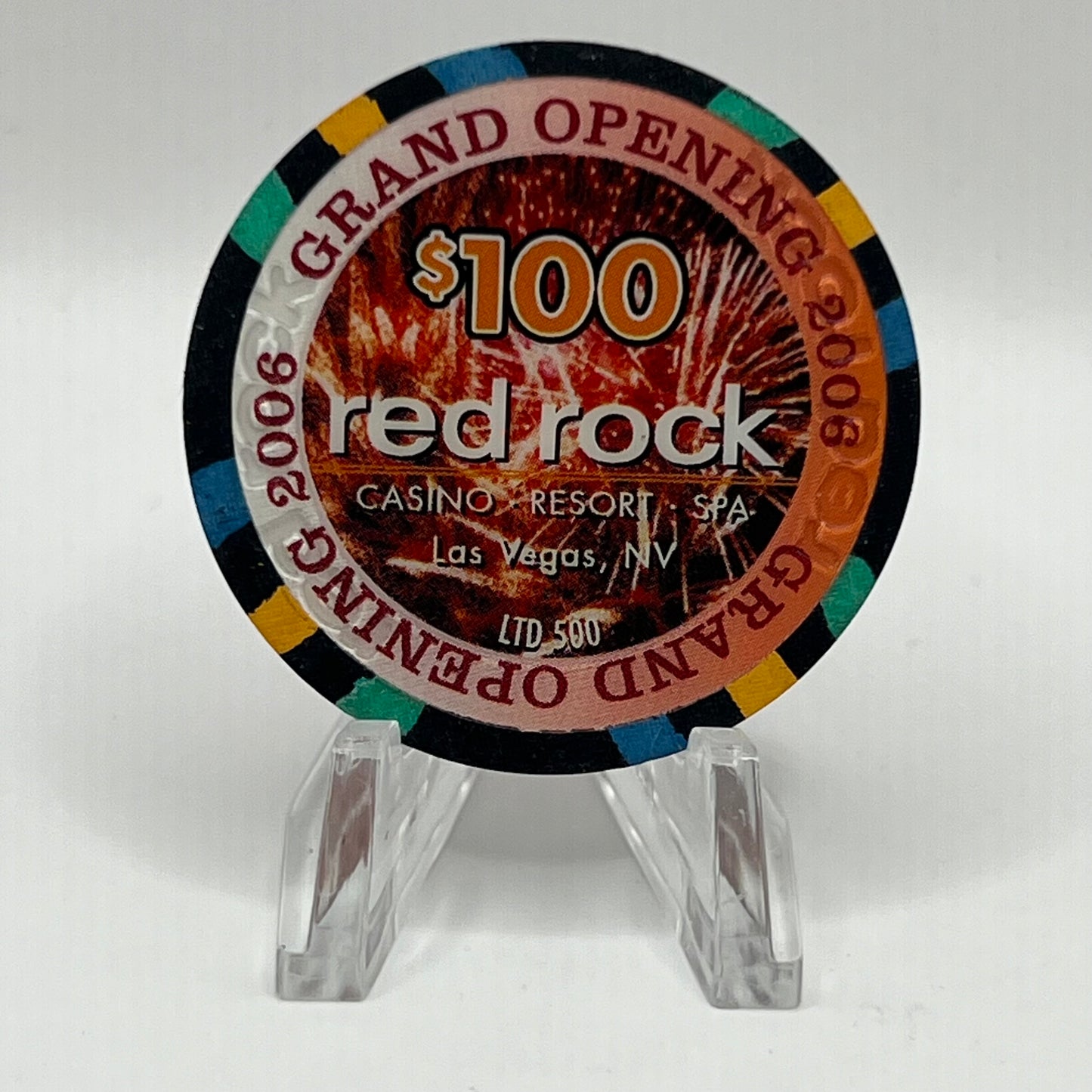 Red Rock Las Vegas NV Grand Opening 2006 LE 500 $100 Chip E5349