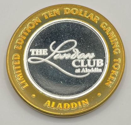 Aladdin Resort & Casino 2001 $10 "The London Club" Silver Strike